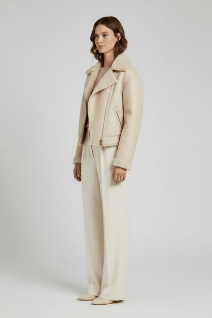 Vila Jacke in der Farbe Creme