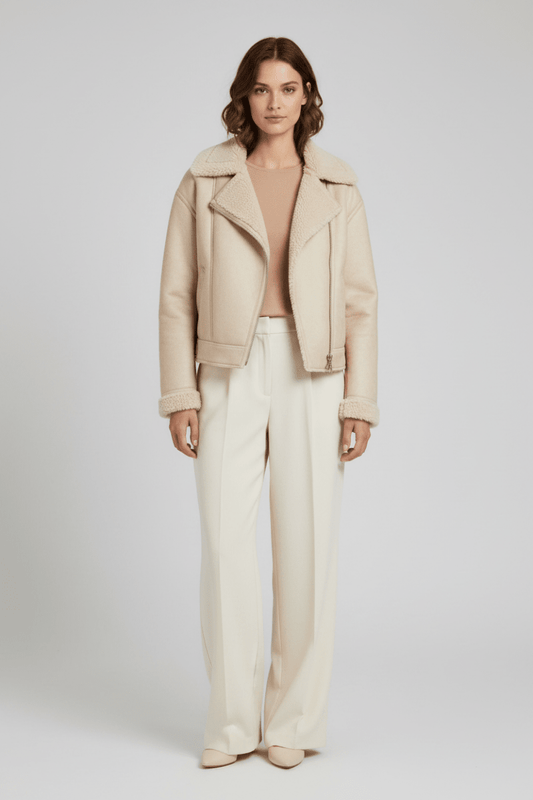 Vila Jacke in der Farbe Creme