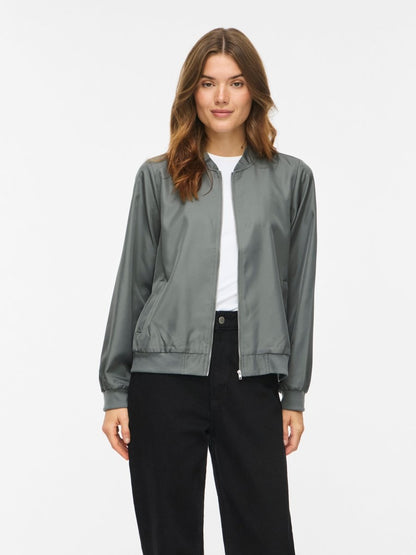 Vila Jacke Langarm Bomber Balsam Green