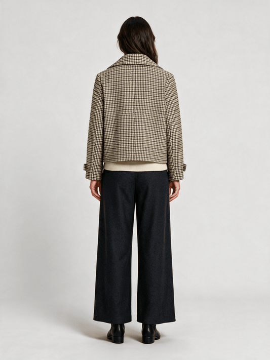 Vila Jacke Langarm Coffee Bean Birch/Nomad/Martini Olive/Black