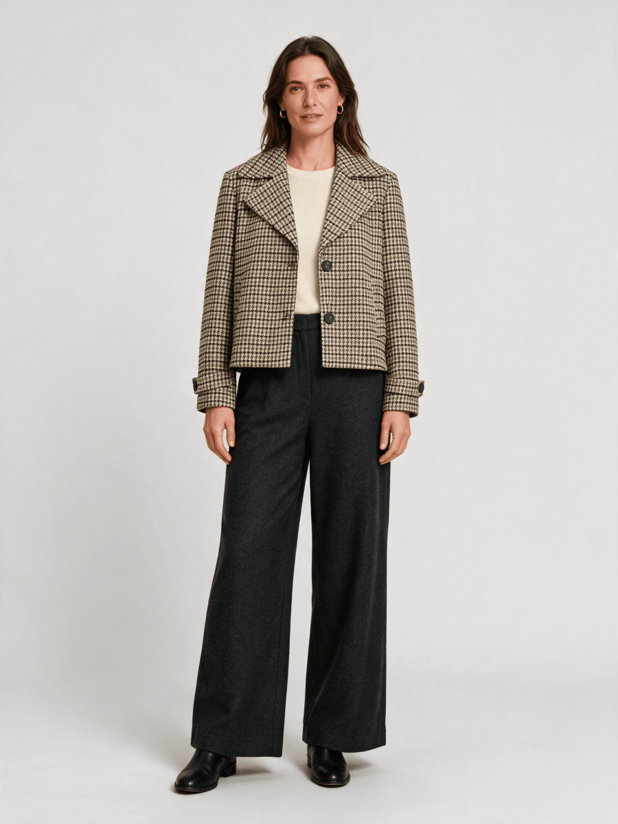 Vila Jacke Langarm Coffee Bean Birch/Nomad/Martini Olive/Black