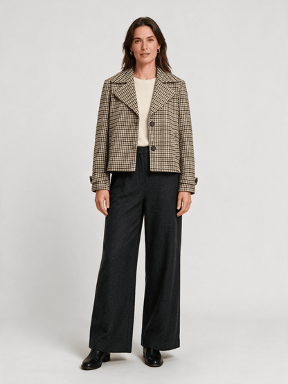 Vila Jacke Langarm Coffee Bean Birch/Nomad/Martini Olive/Black