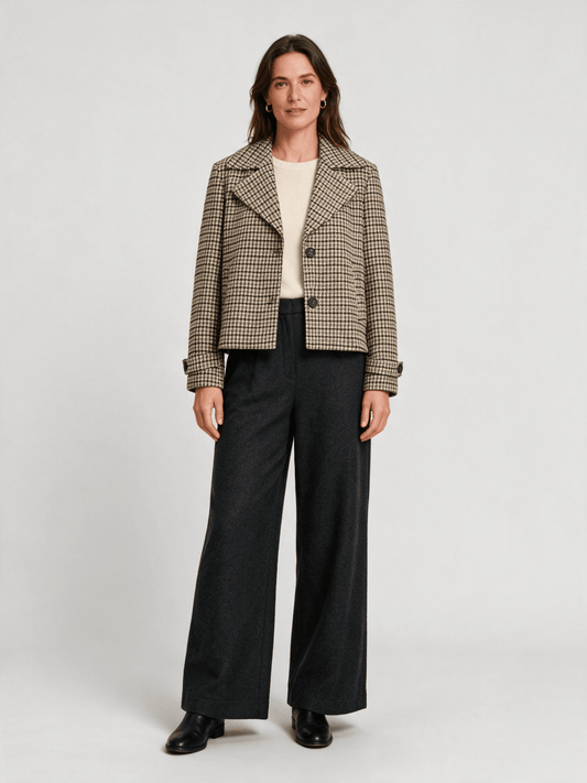 Vila Jacke Langarm Coffee Bean Birch/Nomad/Martini Olive/Black