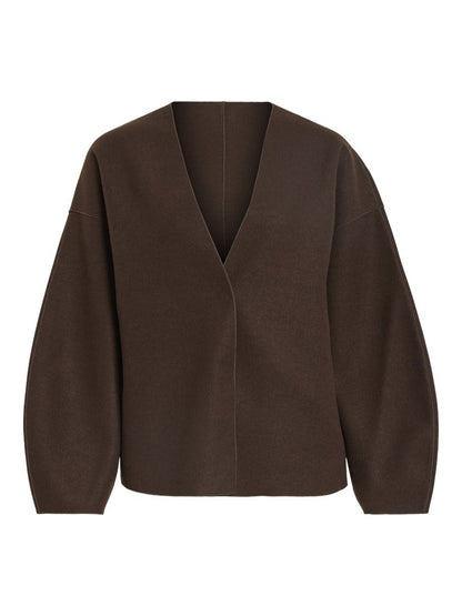 Vila Jacke Loose Fit Langarm Coffee Bean