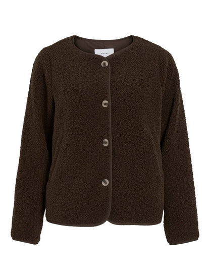Vila Jacke Teddy Coffee Bean