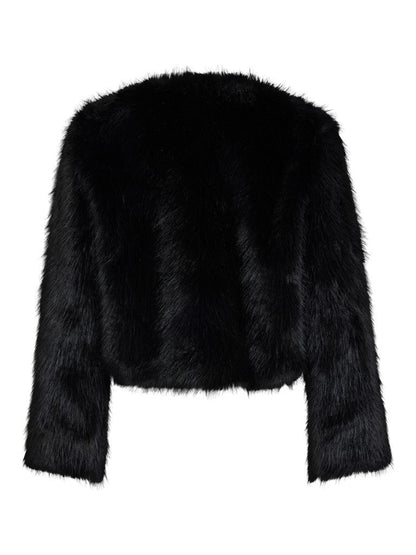 Vila Jacke Vipelly in Black Beauty