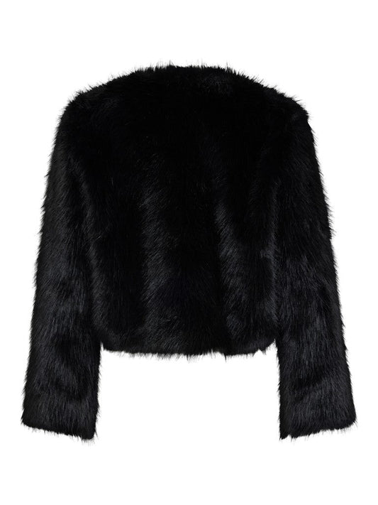 Vila Jacke Vipelly in Black Beauty