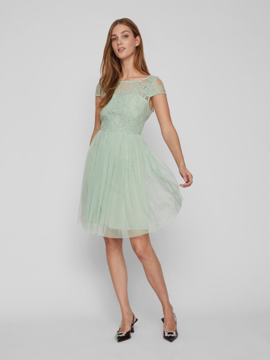 Vila Kleid Viulricana Cameo Green