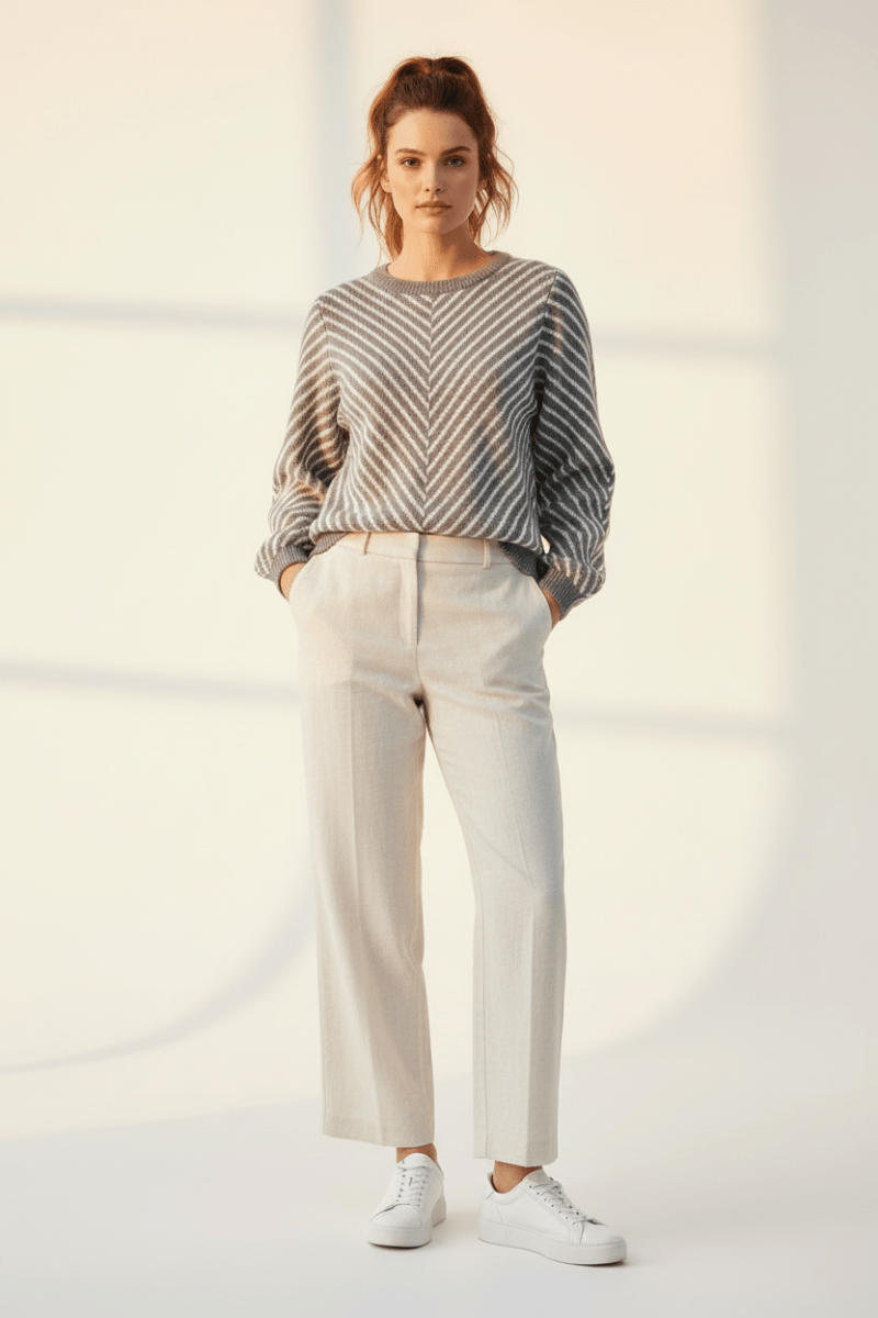 Vila Knit top Vikhaia in der Farbe Grau