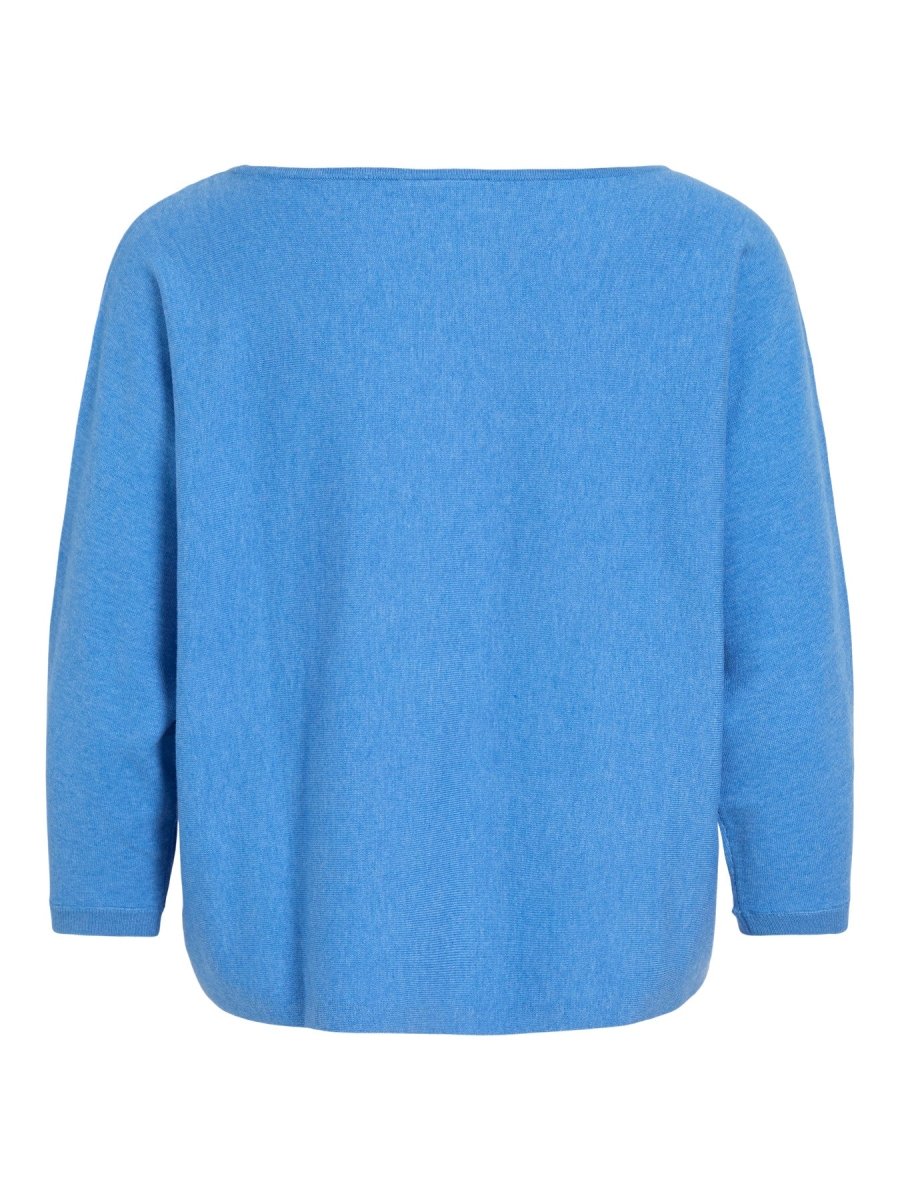 VILA Knit top VIMALU BOATNECK 3/4 SLEEVE KNIT TOP - NOOS - All Aboard MELANGE