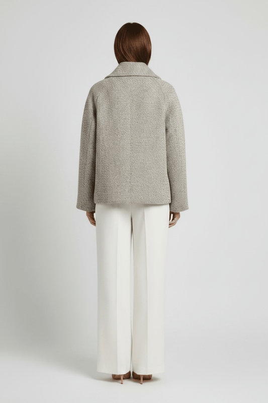 Vila Kurze Jacke L/S Short Jacket in Birch Melange