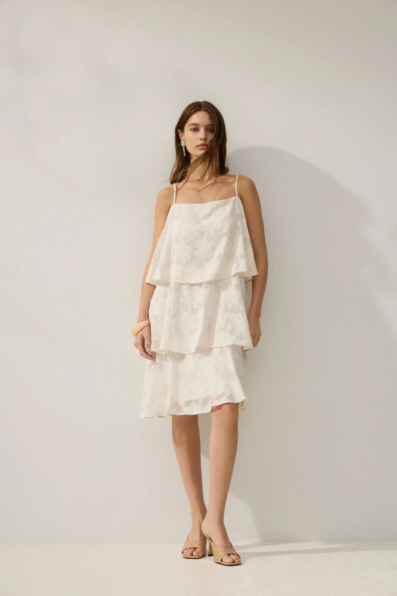 Vila kurzes Damenkleid VIELANOR mit Trägern - Birch
