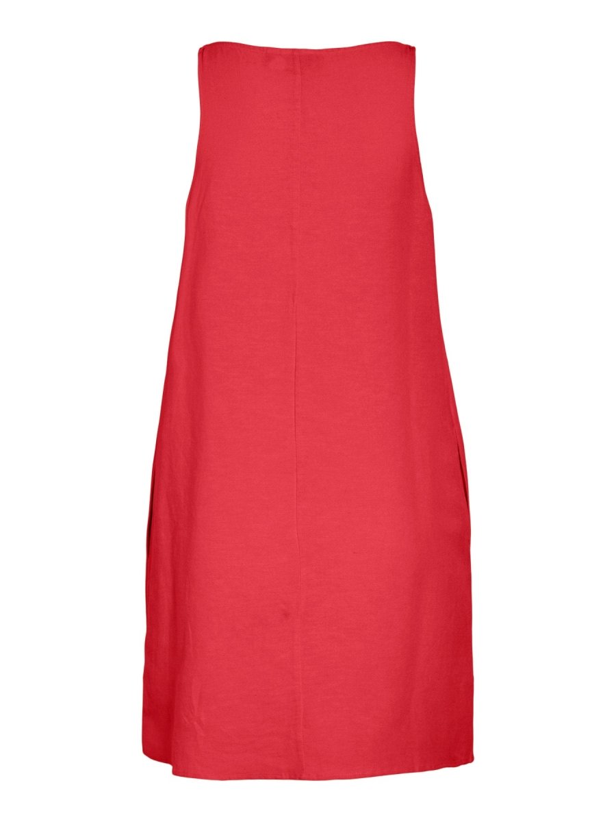 Vila Kurzkleid VIPRISILLA S/L BOATNECK SHORT DRESS/VOL1 - Hibiscus