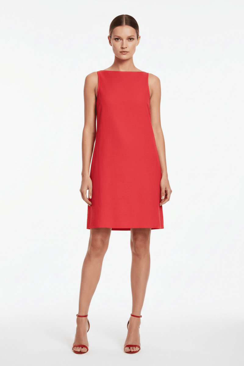 Vila Kurzkleid VIPRISILLA S/L BOATNECK SHORT DRESS/VOL1 - Hibiscus