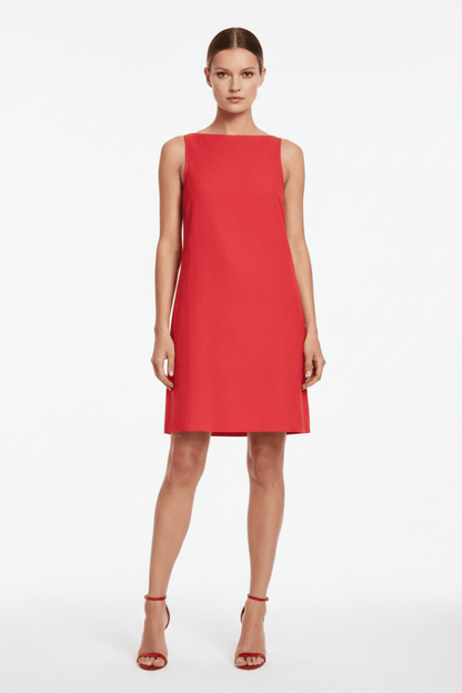Vila Kurzkleid VIPRISILLA S/L BOATNECK SHORT DRESS/VOL1 - Hibiscus