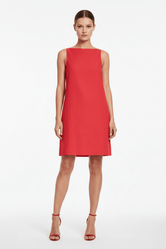 Vila Kurzkleid VIPRISILLA S/L BOATNECK SHORT DRESS/VOL1 - Hibiscus