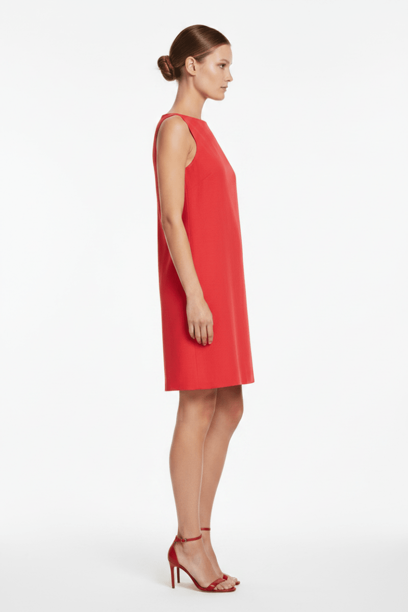 Vila Kurzkleid VIPRISILLA S/L BOATNECK SHORT DRESS/VOL1 - Hibiscus