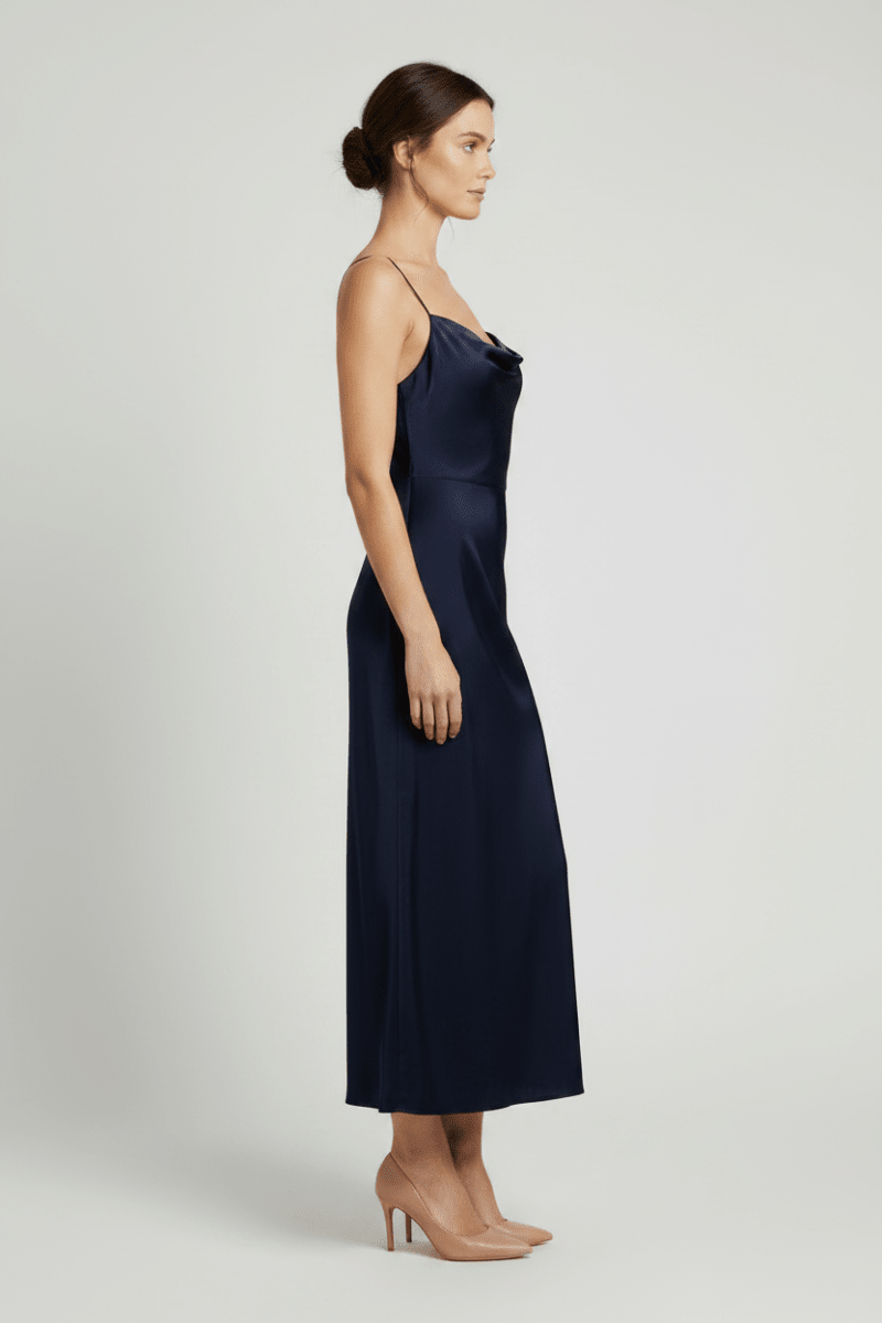 Vila langes Kleid Viravenna Strap Ankle Dress - Navy Blazer