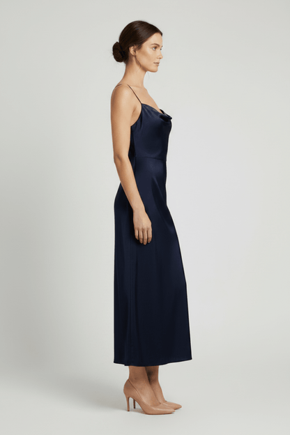 Vila langes Kleid Viravenna Strap Ankle Dress - Navy Blazer