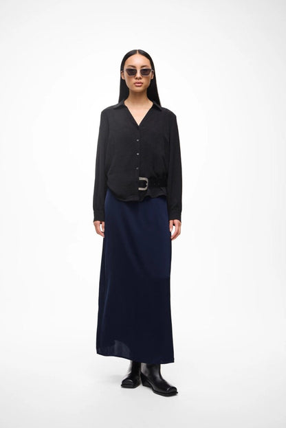 Vila langes Kleid Viravenna Strap Ankle Dress - Navy Blazer