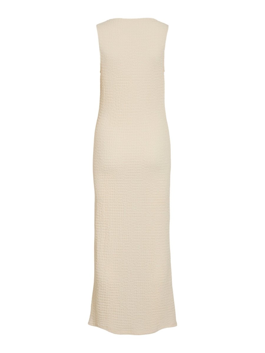 Vila Midi - Kleid VIMERGENA BOAT NECK S/L MIDI DRESS/BFS - Birch