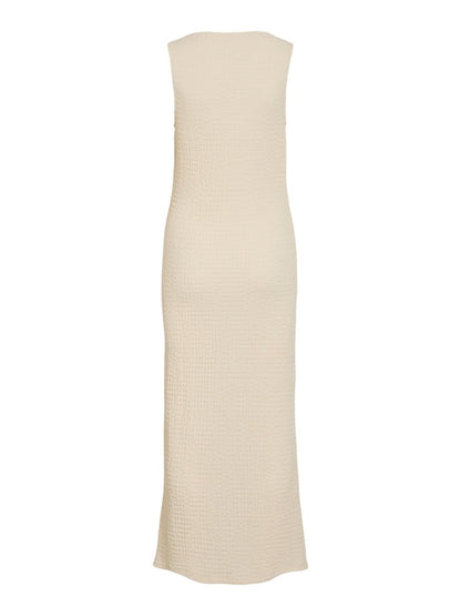 Vila Midi - Kleid VIMERGENA BOAT NECK S/L MIDI DRESS/BFS - Birch