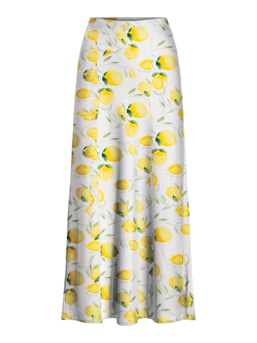 Vila Midi - Rock VIELLETTE HW MIDI SKIRT - NOOS - Snow White LEMO