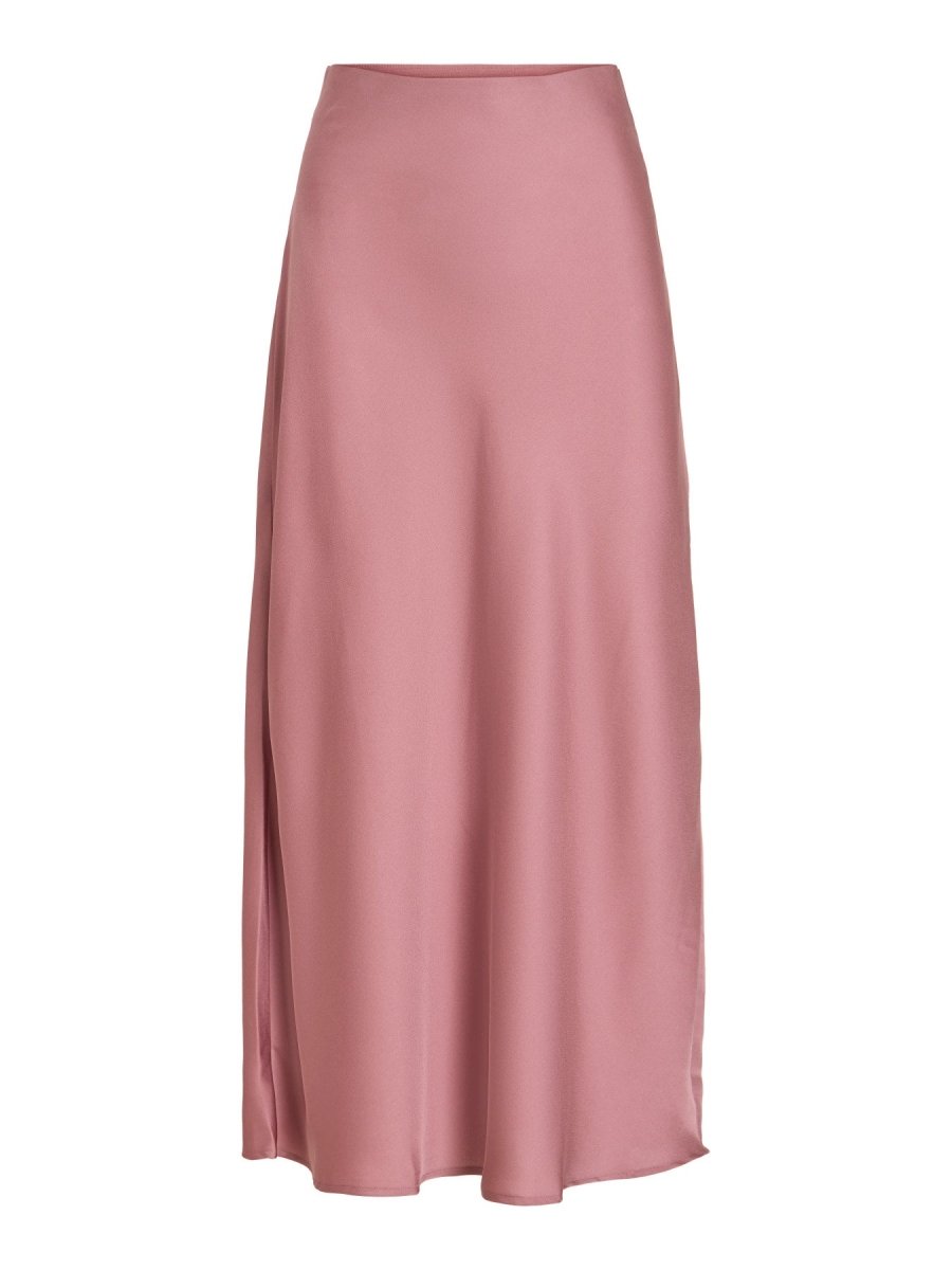 Vila Midirock VIELLETTE HW MIDI SKIRT in Nostalgia Rose