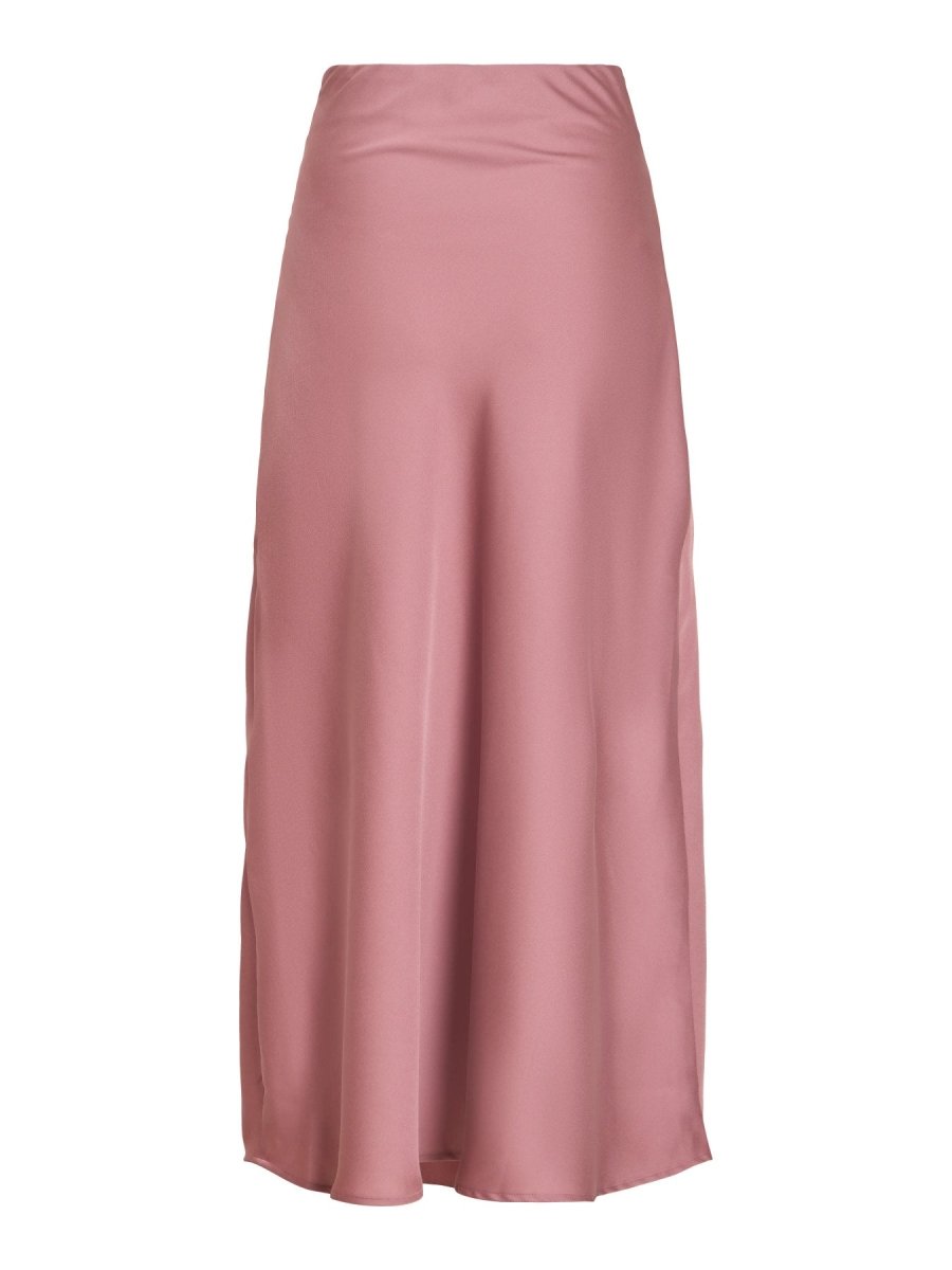 Vila Midirock VIELLETTE HW MIDI SKIRT in Nostalgia Rose