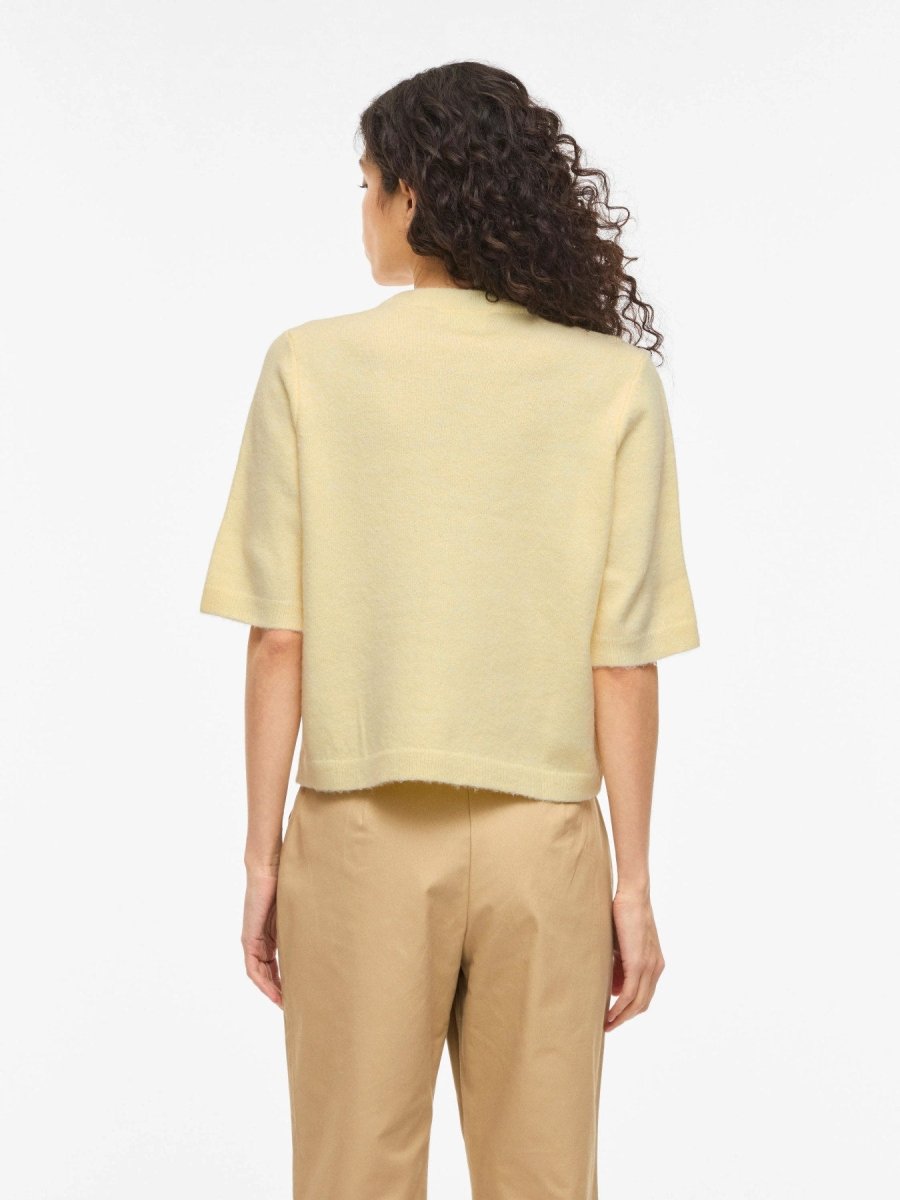 Vila O - NECK KNIT CARDIGAN Viliga in der Farbe Pastel Yellow