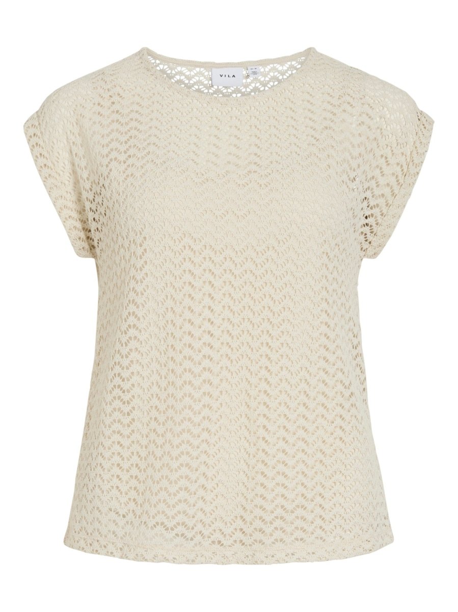 Vila O Neck Top in der Farbe Birch