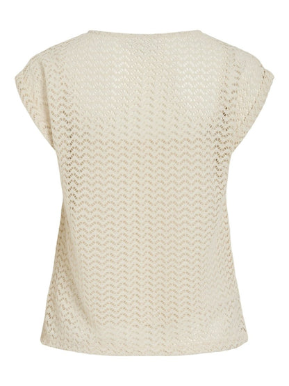 Vila O Neck Top in der Farbe Birch