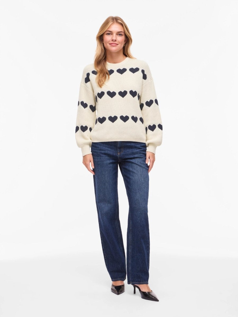 Vila Pullover Vijamilla O - neck in der Farbe Birch