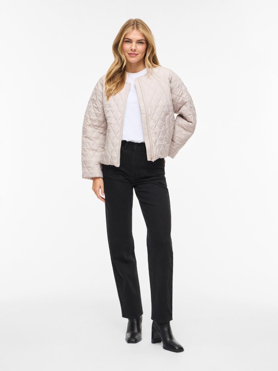 Vila Quilted Jacket Vitate in der Farbe Chateau Gray
