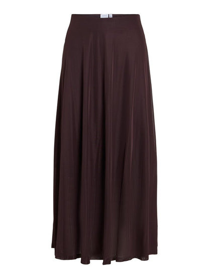 Vila Rock High-Waist Midi in Coffee Bean