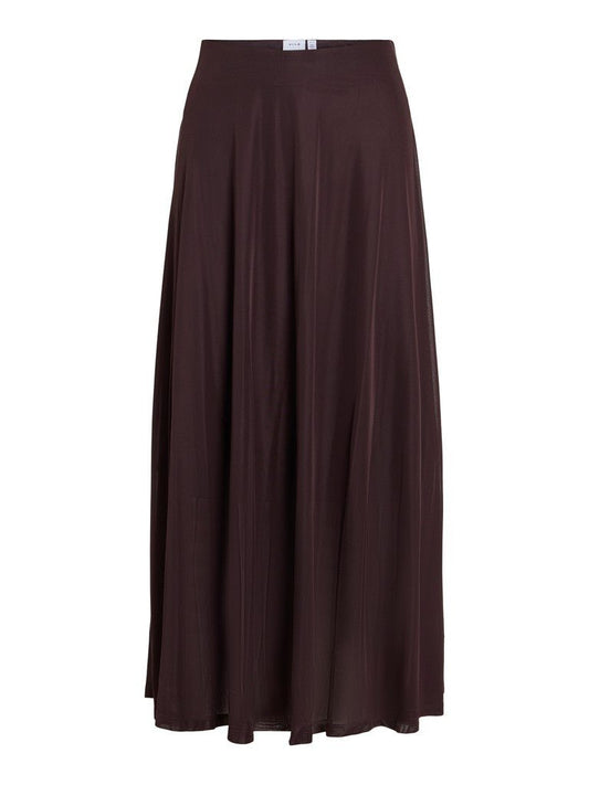 Vila Rock High-Waist Midi in Coffee Bean
