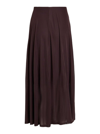 Vila Rock High-Waist Midi in Coffee Bean