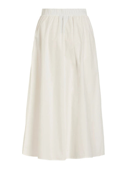 Vila Rock Visophie High Waist Ankle Skirt - Snow White