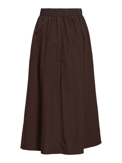 Vila Rock Visophie Hw Ankle Skirt - Coffee Bean