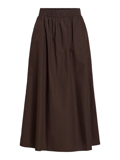 Vila Rock Visophie Hw Ankle Skirt - Coffee Bean