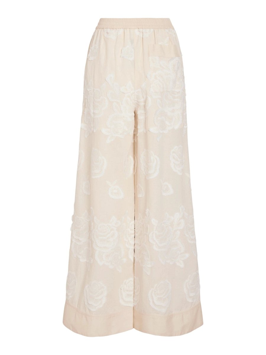 Vila ROUGE EDIT Hose ROUZOELLA HW WF F/L TROUSER Birch