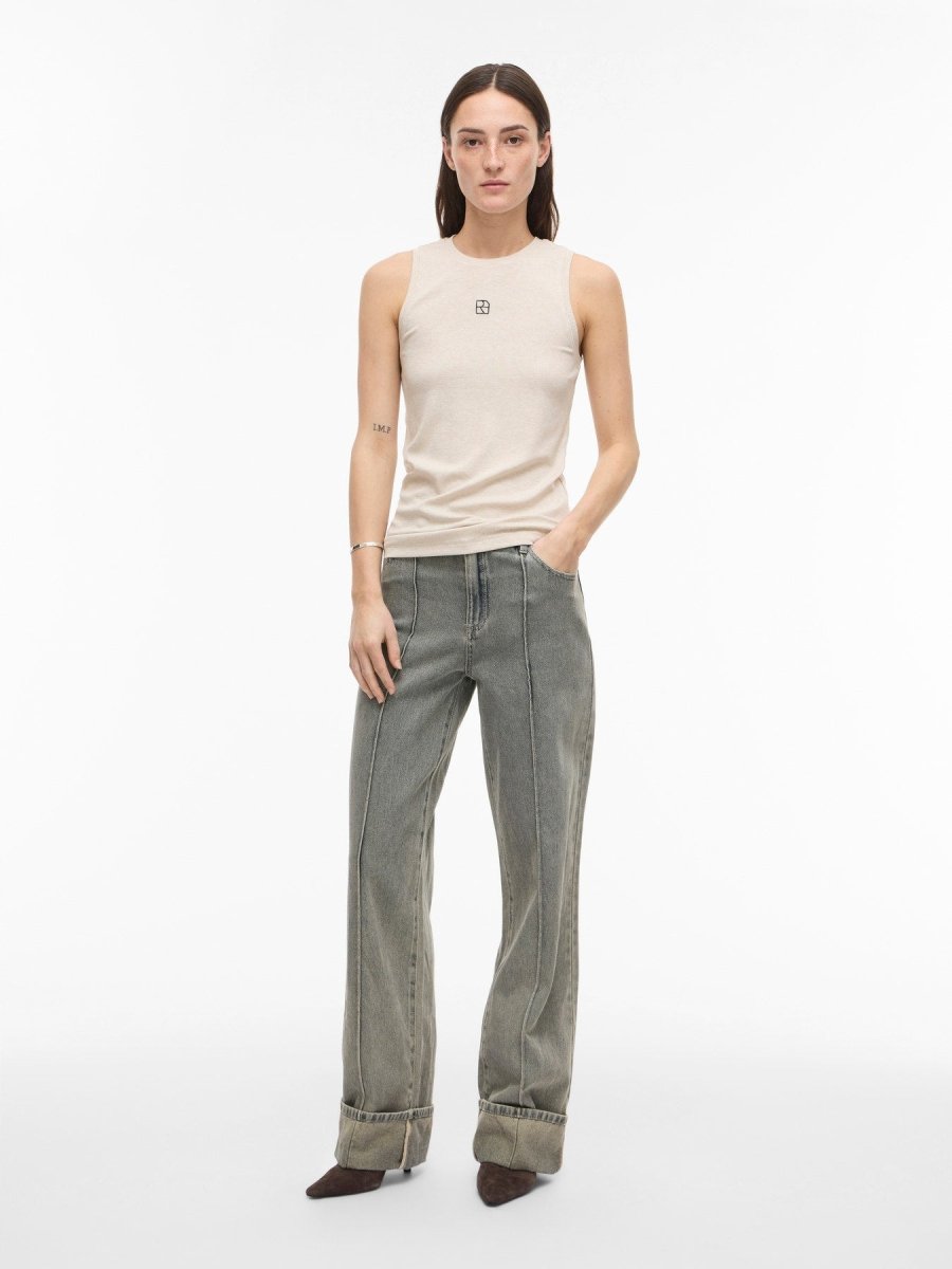 Vila Rouhelenas Tank Top in der Farbe Super Light Natural