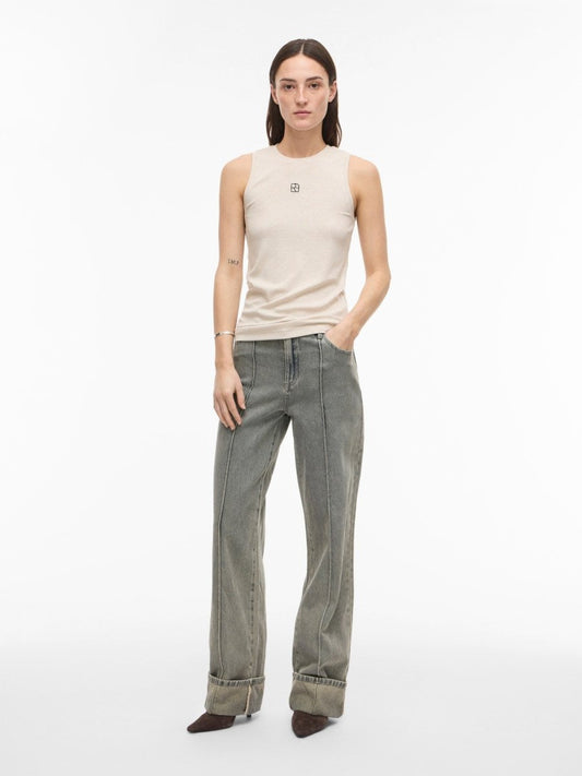 Vila Rouhelenas Tank Top in der Farbe Super Light Natural