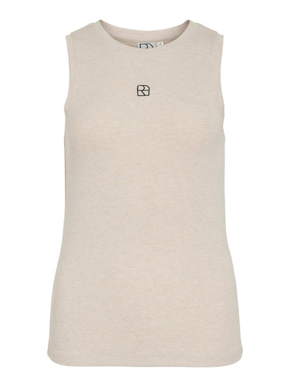 Vila Rouhelenas Tank Top in der Farbe Super Light Natural