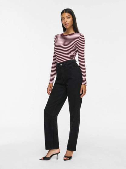 Vila Rundhals-Longsleeve Viavera in Port Royale Ballet Slipper