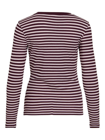 Vila Rundhals-Longsleeve Viavera in Port Royale Ballet Slipper
