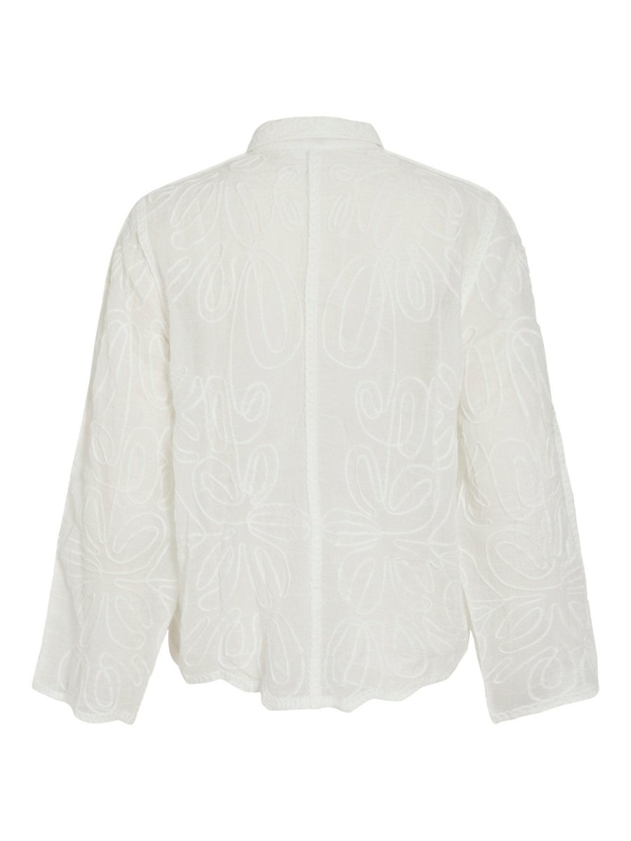 VILA Shirt VIOLIANA LS SHIRT - Snow White