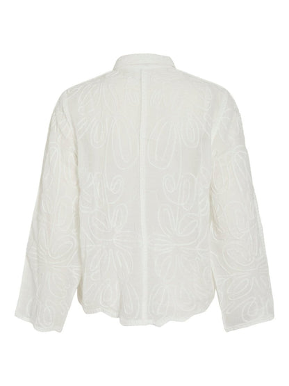 VILA Shirt VIOLIANA LS SHIRT - Snow White