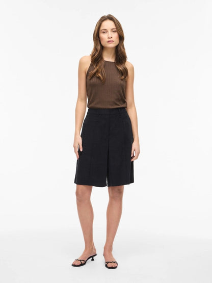 Vila Shorts VIIDA HW SHORTS - Black Beauty