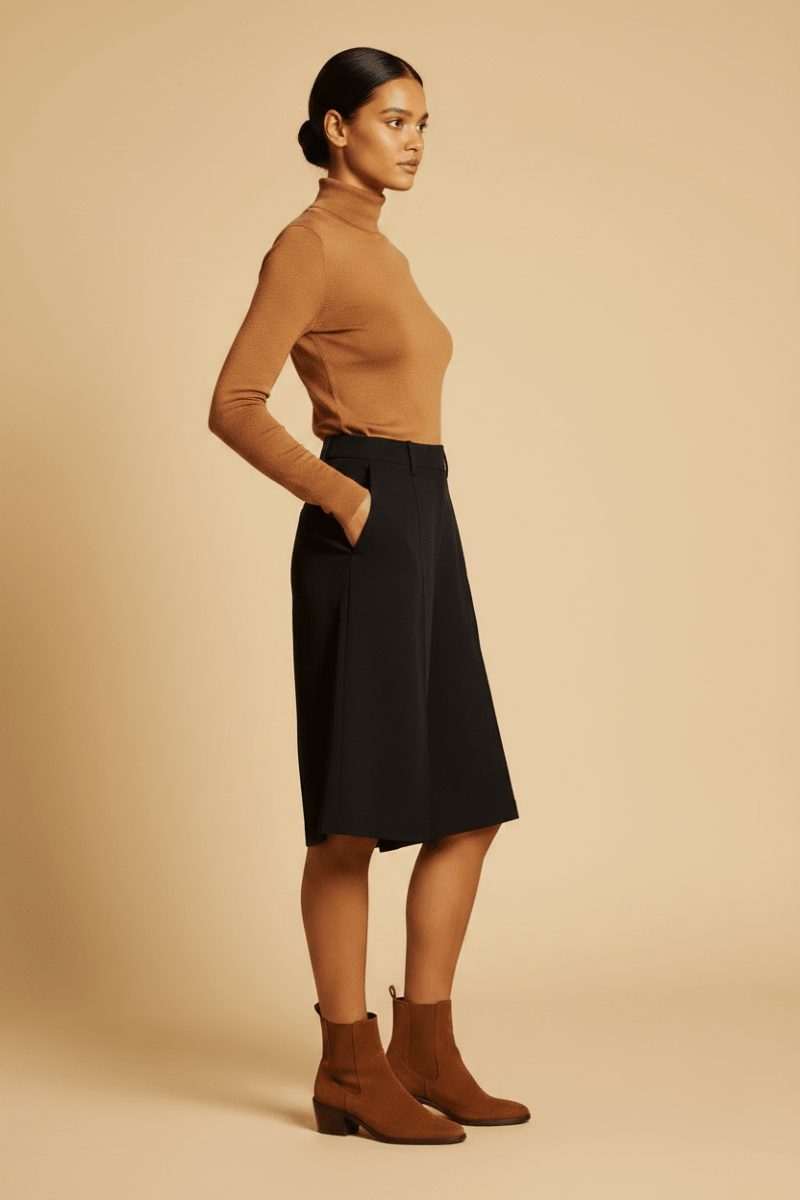 Vila Shorts VIIDA HW SHORTS - Black Beauty
